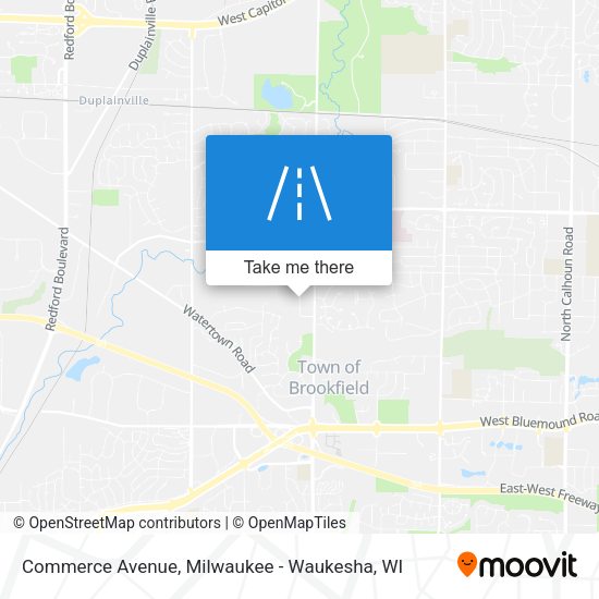 Commerce Avenue map