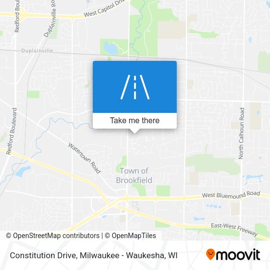 Constitution Drive map