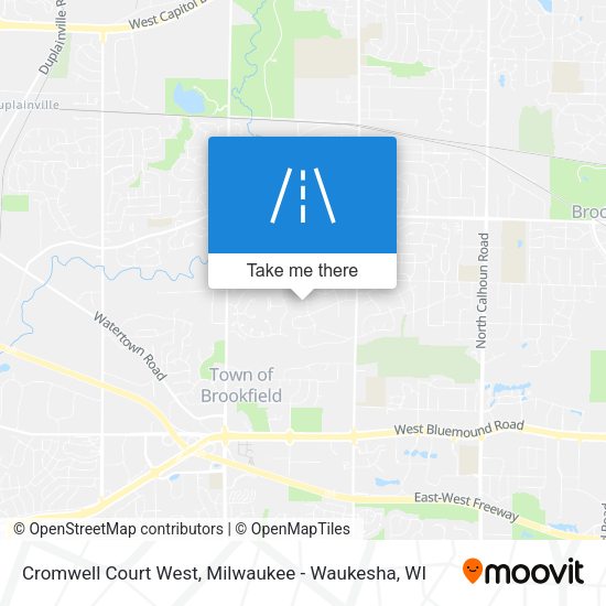 Mapa de Cromwell Court West