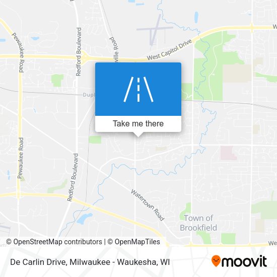 De Carlin Drive map