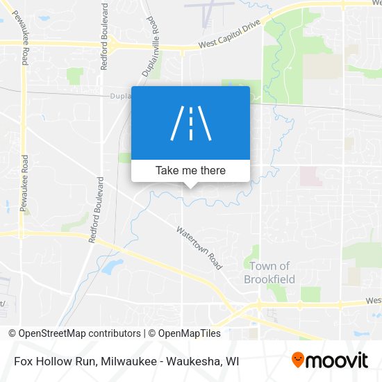 Fox Hollow Run map