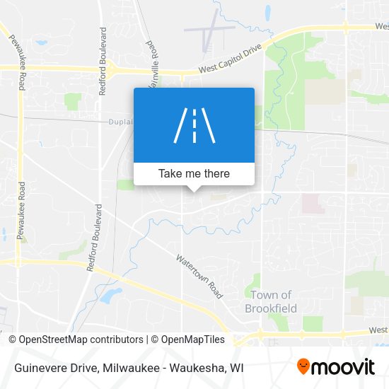 Guinevere Drive map