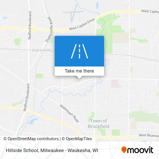 Mapa de Hillside School
