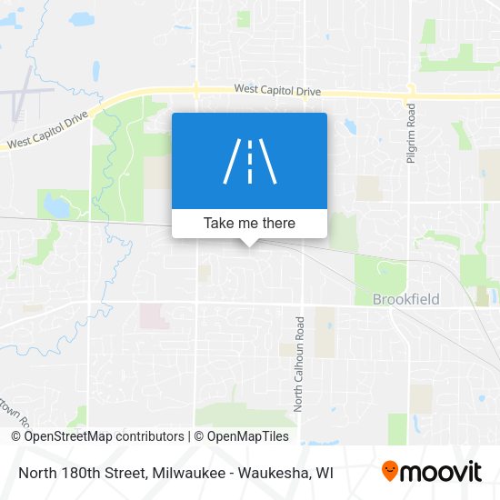 North 180th Street map