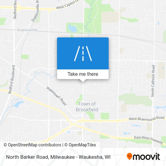 North Barker Road map
