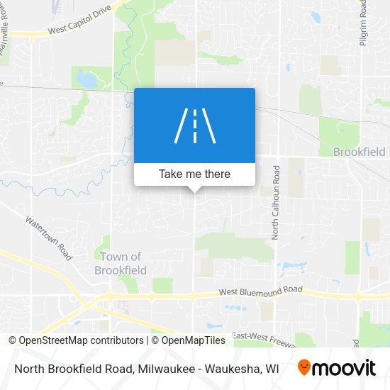 North Brookfield Road map