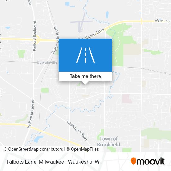Mapa de Talbots Lane