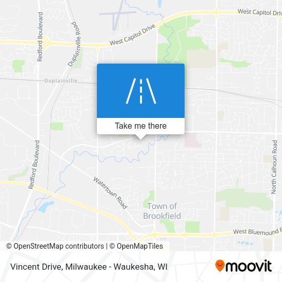 Vincent Drive map