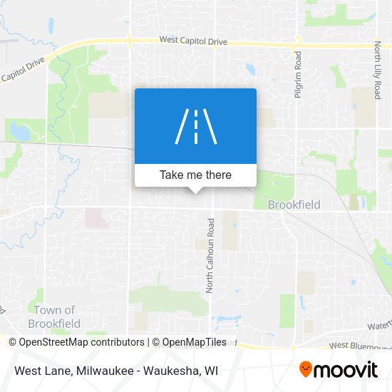 Mapa de West Lane