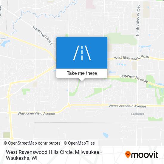 West Ravenswood Hills Circle map