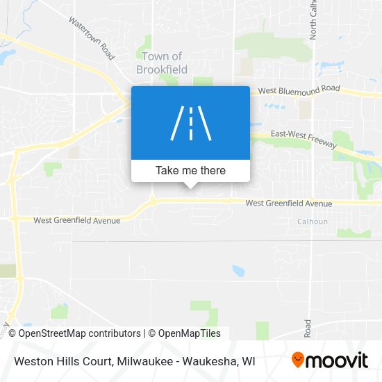 Mapa de Weston Hills Court