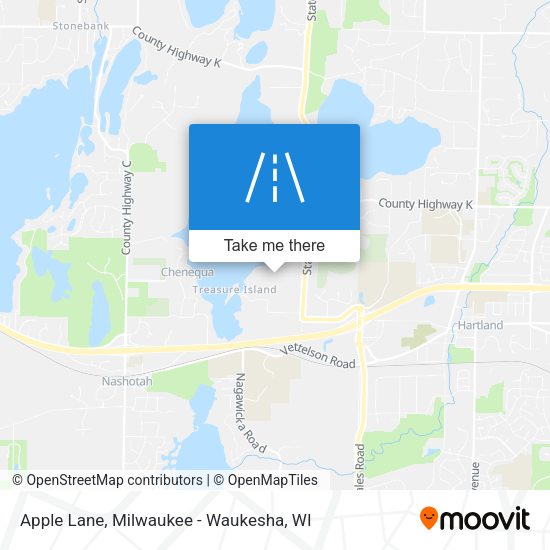 Apple Lane map