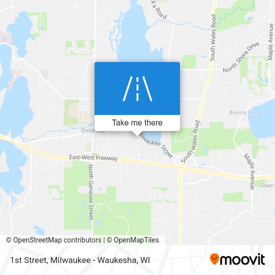 1st Street map