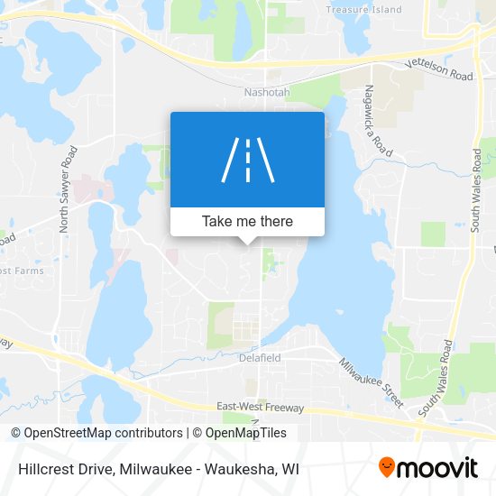 Mapa de Hillcrest Drive