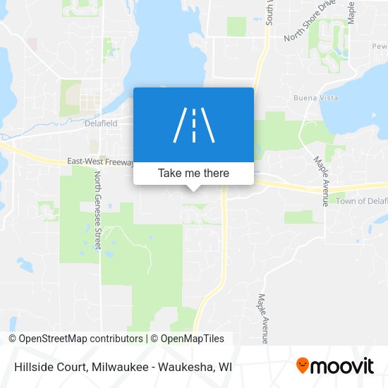 Hillside Court map
