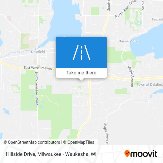 Hillside Drive map