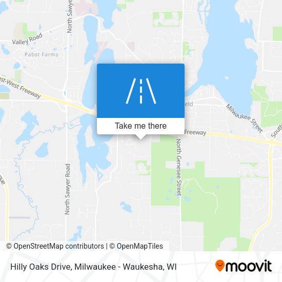 Mapa de Hilly Oaks Drive