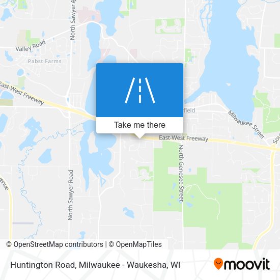 Mapa de Huntington Road