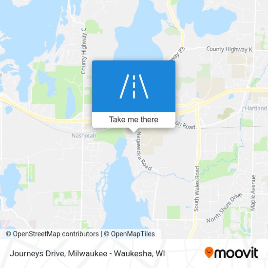 Journeys Drive map