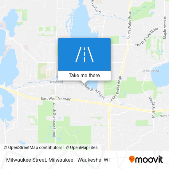Mapa de Milwaukee Street