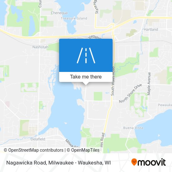 Nagawicka Road map