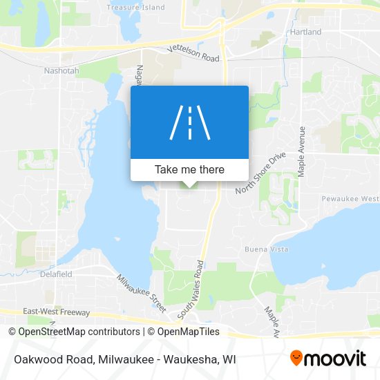 Mapa de Oakwood Road