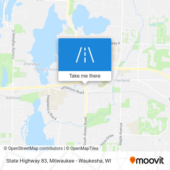 State Highway 83 map