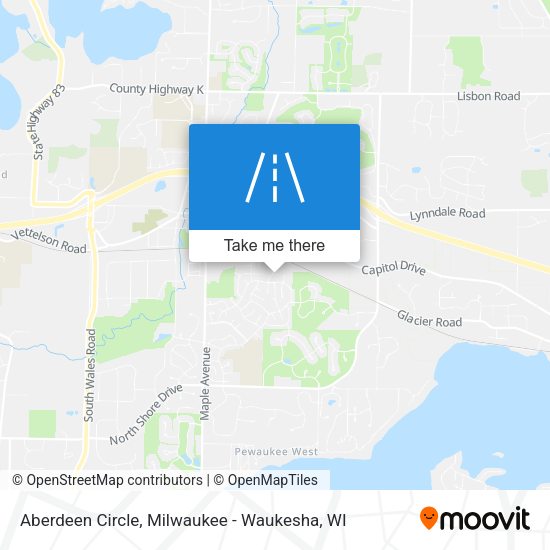 Mapa de Aberdeen Circle