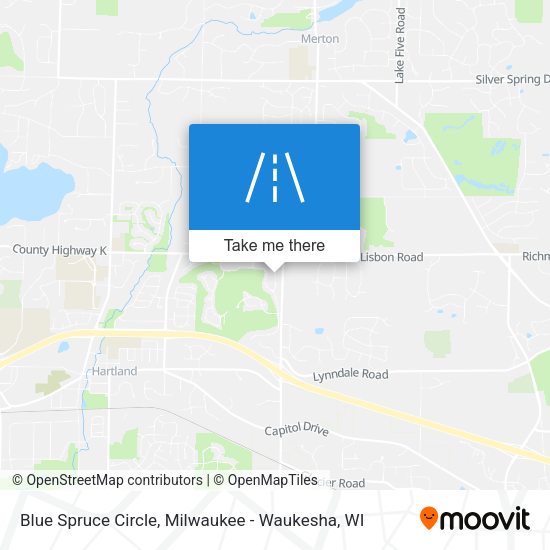 Blue Spruce Circle map