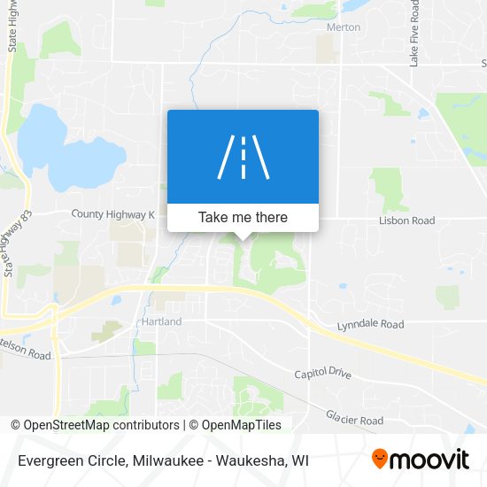 Mapa de Evergreen Circle