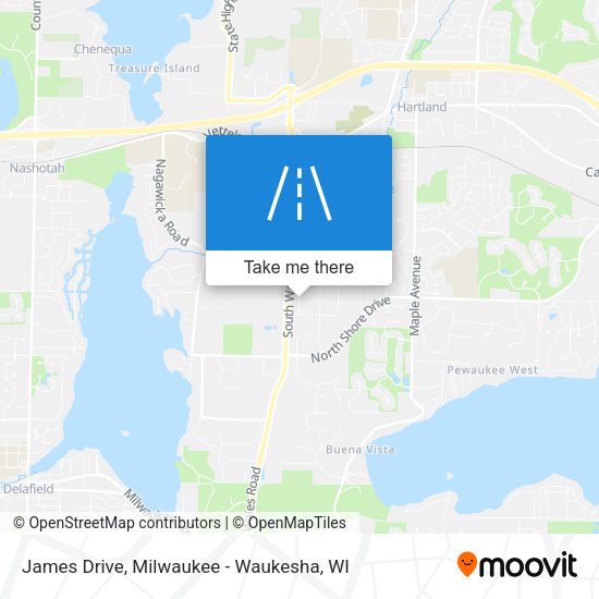 James Drive map