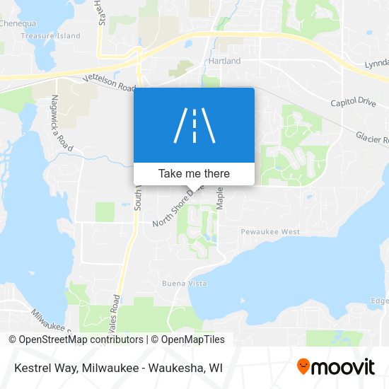 Kestrel Way map