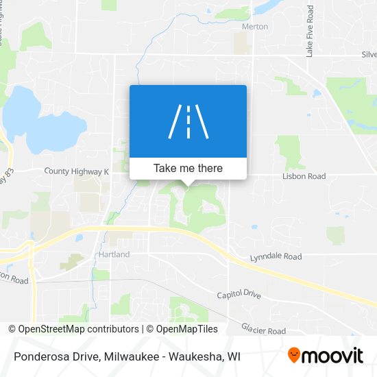 Mapa de Ponderosa Drive