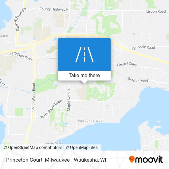 Mapa de Princeton Court