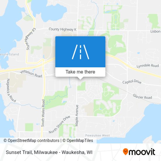 Mapa de Sunset Trail