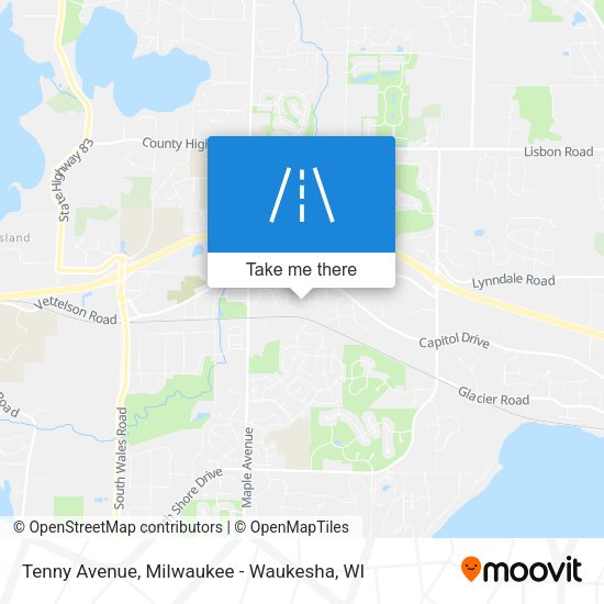 Tenny Avenue map