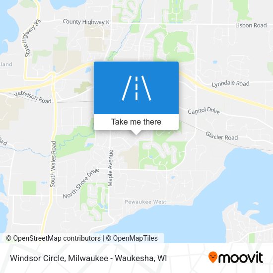 Windsor Circle map