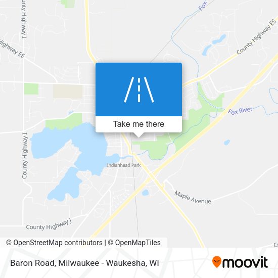 Baron Road map