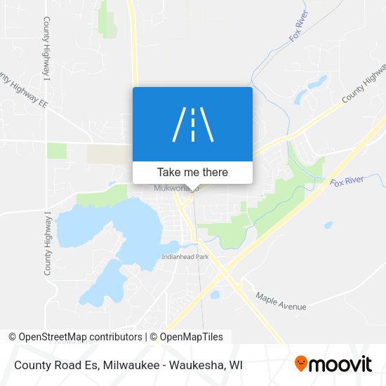 County Road Es map