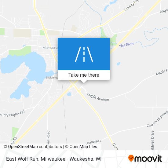 East Wolf Run map