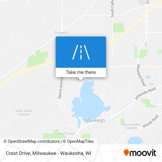 Mapa de Crest Drive