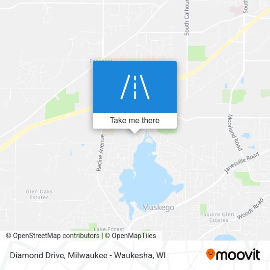 Diamond Drive map