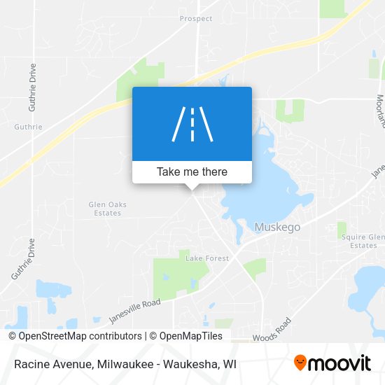 Mapa de Racine Avenue