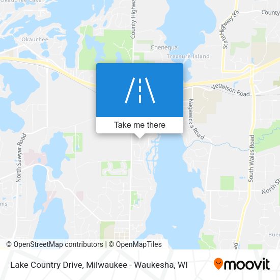 Mapa de Lake Country Drive