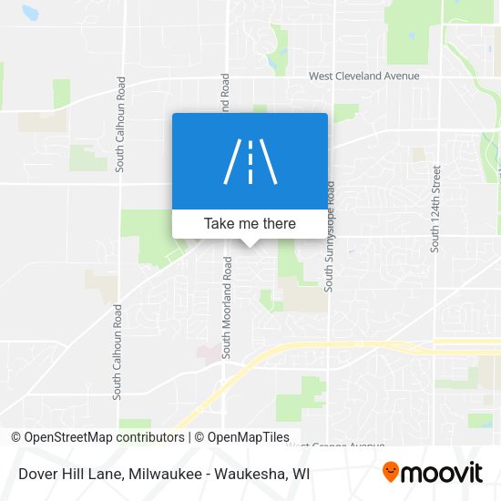 Dover Hill Lane map