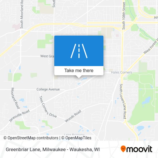 Greenbriar Lane map