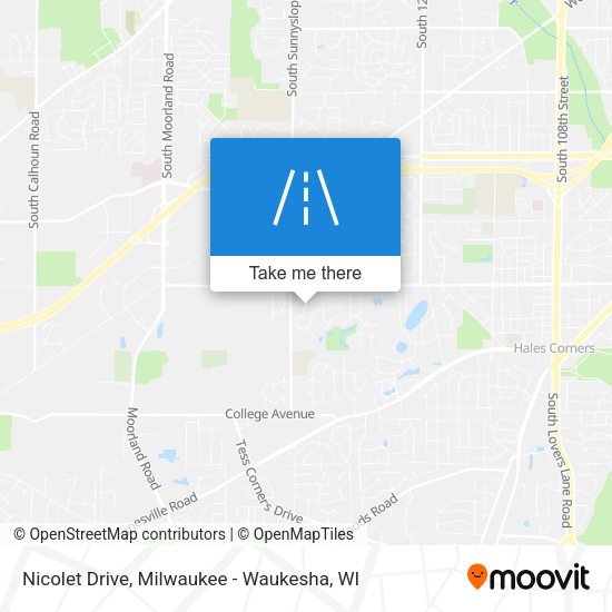 Nicolet Drive map