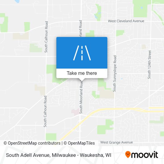 South Adell Avenue map