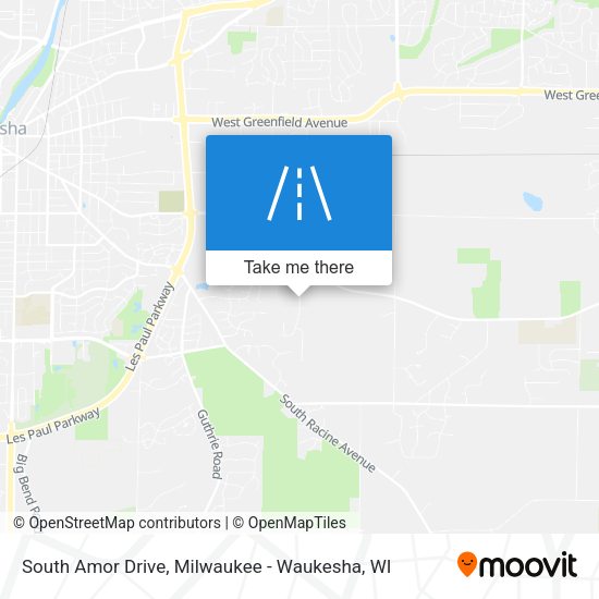 South Amor Drive map