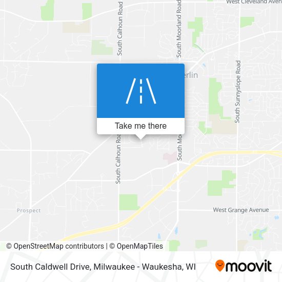 South Caldwell Drive map
